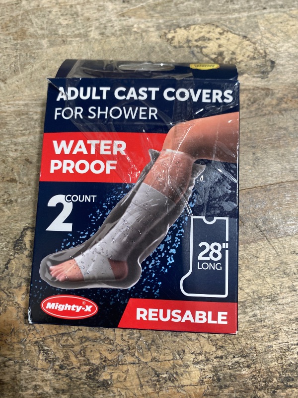 Photo 1 of 100% Waterproof Cast Covers for Shower Leg - 2pk - Tight Seal - Reusable Adult Half Leg Cast Protectors - Knee, Ankle, Foot - After Surgery Bandage and Dressing Cast Bag for Wounds and Burns