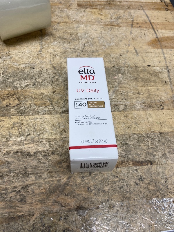 Photo 1 of *2/2028* EltaMD UV Daily Tinted SPF 40 Face Sunscreen Moisturizer with Zinc Oxide, Tinted Daily Face Moisturizer with SPF, Sunscreen for Dry Skin,1.7 oz Pump