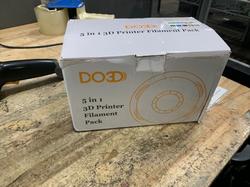 Photo 1 of 1.75mm PLA 3D Printer Filament Bundle: Glow in Dark Green/Blue/Purple/Rainbow, One Spool Clear Multi Colored, Each Spool 250g, Total 1.25Kg 3D Printing Material, 250g x 5 Spools Glow in Dark PLA