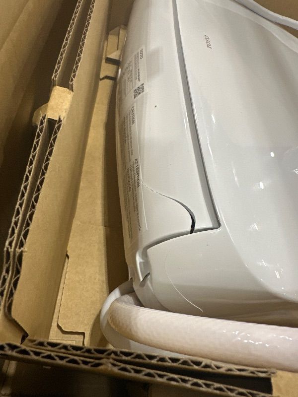 View 5 of **** DAMAGE SHOWN , PARTS ONLY *** TOTO® WASHLET®+ S7A Electronic Bidet Toilet Seat with EWATER+® Bowl and Wand Cleaning, Auto Open and Close Contemporary Lid, Elongated, Cotton White - SW4736AT40#01