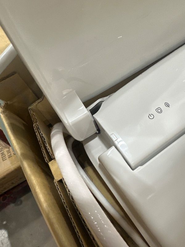 View 6 of **** DAMAGE SHOWN , PARTS ONLY *** TOTO® WASHLET®+ S7A Electronic Bidet Toilet Seat with EWATER+® Bowl and Wand Cleaning, Auto Open and Close Contemporary Lid, Elongated, Cotton White - SW4736AT40#01