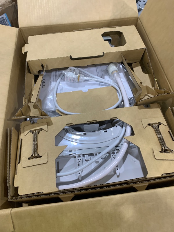 View 3 of **** DAMAGE SHOWN , PARTS ONLY *** TOTO® WASHLET®+ S7A Electronic Bidet Toilet Seat with EWATER+® Bowl and Wand Cleaning, Auto Open and Close Contemporary Lid, Elongated, Cotton White - SW4736AT40#01
