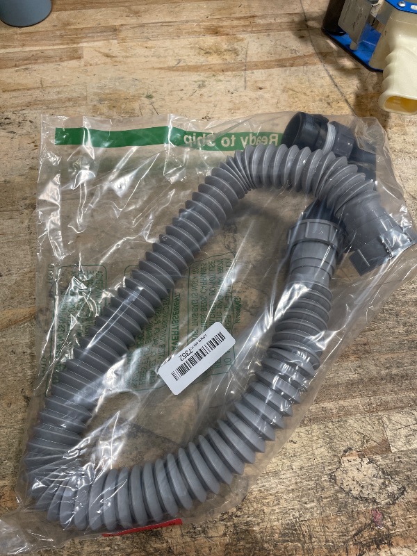 Photo 1 of 1 1/2 Inch Tub Drain Kit with Low Profile P Trap,Flexible Drain Pipe for Freestanding Tub, RV Shower, Clawfoot Tub - Low Profile Shower Drain Kit, Easy Installation