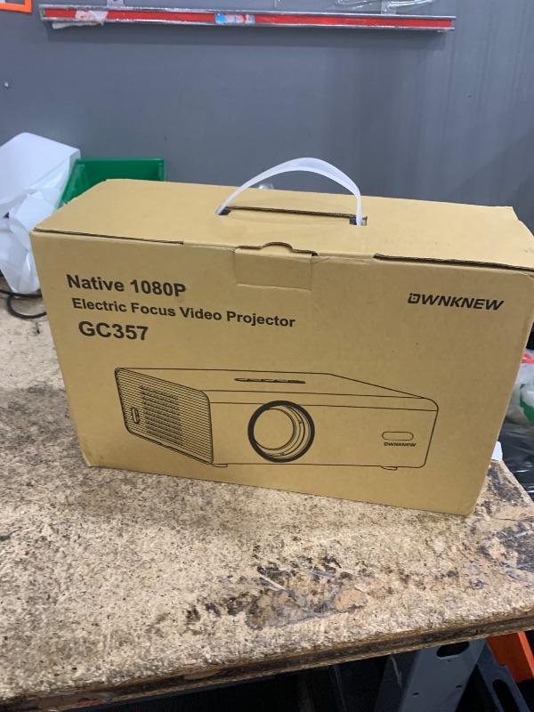 Photo 1 of [Electric Focus] 4K Support Projector with WiFi6 and Bluetooth 5.3, Outdoor Projectors for Outside Video Use, OWNKNEW Gaming Movie Proyector, Auto Keystone Correction