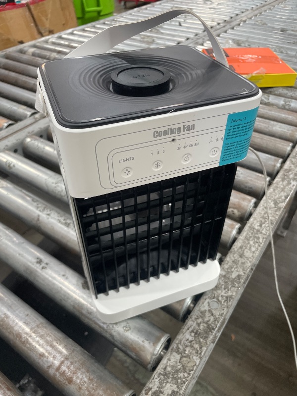 Photo 1 of **LIGHTS DONT WORK** Portable Air Conditioners, Upgraded Motor Evaporative Air Cooler with Remote, 3 Speeds & 3 Mist, 7 Color Night Light Cooling Fan with 2-8H Timer, 1100ML Personal AC Unit for Bedroom Office