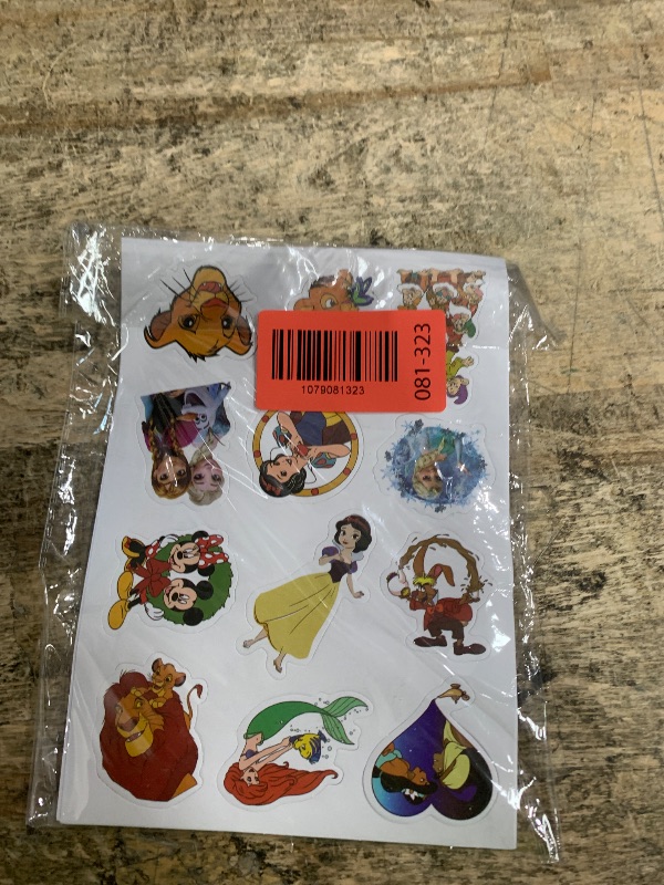 View 1 of 100Pcs Disne Princess Waterproof Stickers – Perfect Gifts for Water Bottles, Laptops, Phones, Guitars & Luggage.