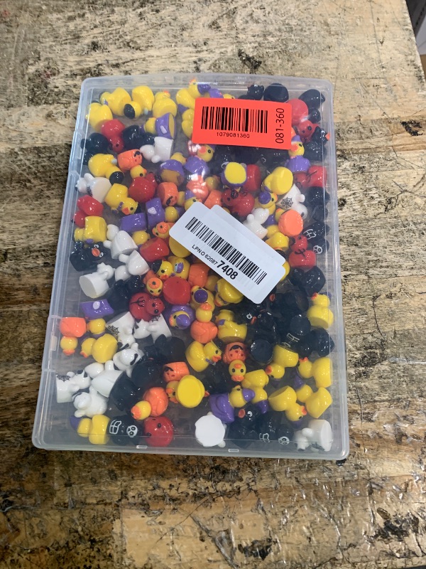 View 2 of 120Pcs Halloween Mini Ducks Miniature Halloween Resin Figurines Decor