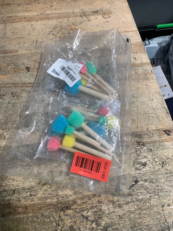 View 2 of 15 PCS Sponge Paint Brushes for Crafts, Foam Paint Brushes for Art Painting