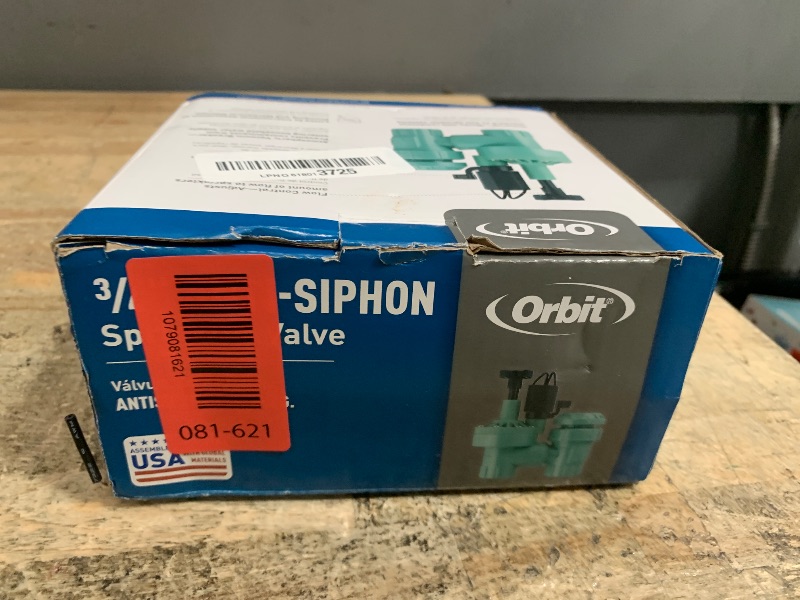 View 2 of 1-Pack Orbit 57623 3/4" FPT 100 Series Anti-Siphon Automatic Sprinkler Valve with Flow Control