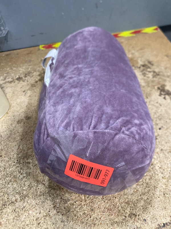 View 2 of 1 MIDDLE ONE Cylinder Bolster Pillow 13" x 6" Purple