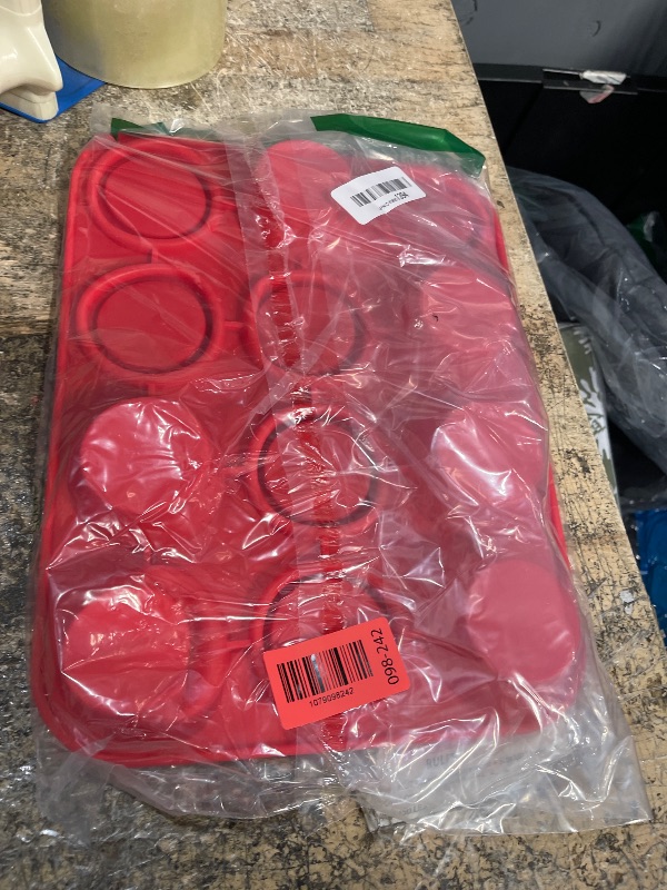View 2 of 12 Cups Silicone Muffin Pans for Baking Cupcake Pan Nonstick Silicone Molds