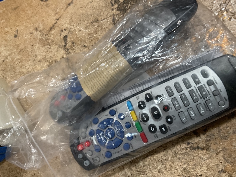 View 2 of 2 Pack New Dish Remote for Dish Network 20.1 IR Satellite Receiver TV DVD VCR Remote Control (Black)