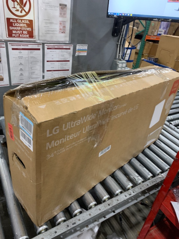 View 2 of **Broken** LG 34-inch UltraWide WQHD Curved IPS Monitor