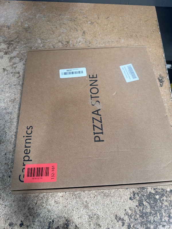 View 2 of 10 Inch Small Pizza Stone with Parchment Paper(50 pcs) for Camp Oven 10”x11”x0.5”, Garpernics Rectangular Cordierite Baking & Grilling Stone for Grills and Air Fryers Fit for Coleman Camp Oven
