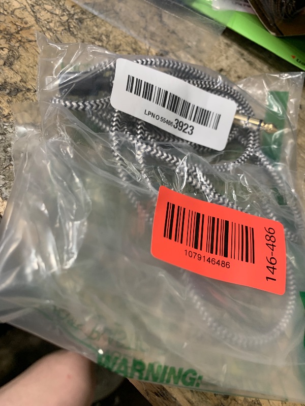 View 2 of [MFi Certified] Lightn ing to 1/4 inch Audio TRS Stereo Cable, 6.6FT Light ning to 6.35mm inch Adapter, Compatible with i-Pad, i-Phone 14/13/12/Pro, for Amplifier,Speaker,Mixer[NOT for Recording]