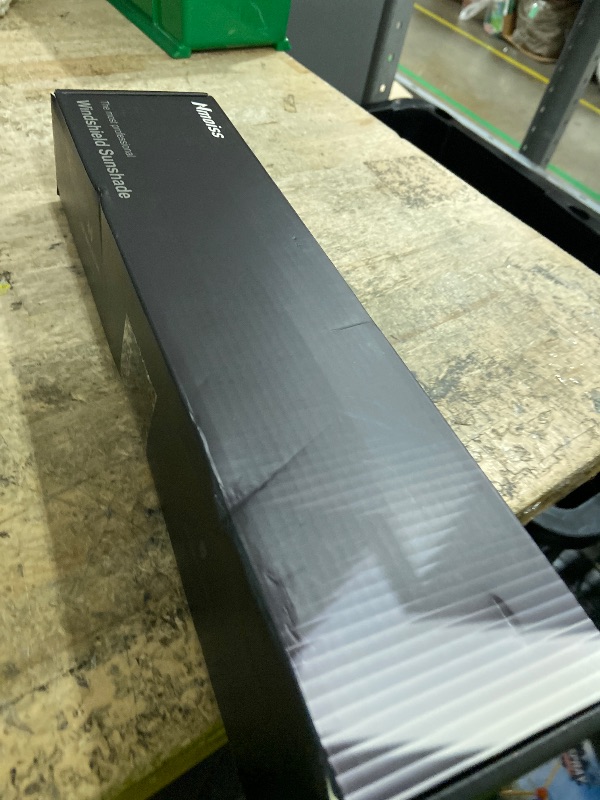 Photo 1 of [Upgraded] Nmoiss Windshield Sun Shade Umbrella - [Vinyl Coating Heat Shield] Protect Car from Sun Rays & Heat Damage Keep Cool and Protect Interior, Spring Structure Edge Medium 56" L x 31" W
