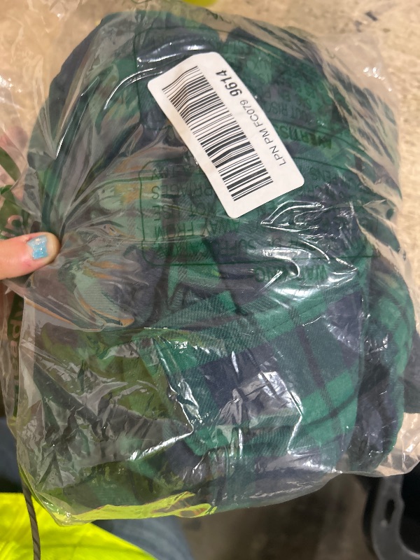 Photo 1 of (DAD SET ONLY XL) Amazon Essentials Women's Matching Holiday Family Pajama Sets, Dark Emerald Green Navy Plaid, X-Large