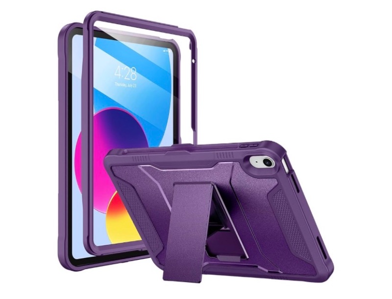 Photo 1 of ***MISSING PARTS***
Case for iPad (A16) 11th Generation 11-inch 2025, iPad 10th Generation 10.9-inch 2022, with Built-in Screen Protector and Kickstand, Rugged Full Body Protective Cover - Purple