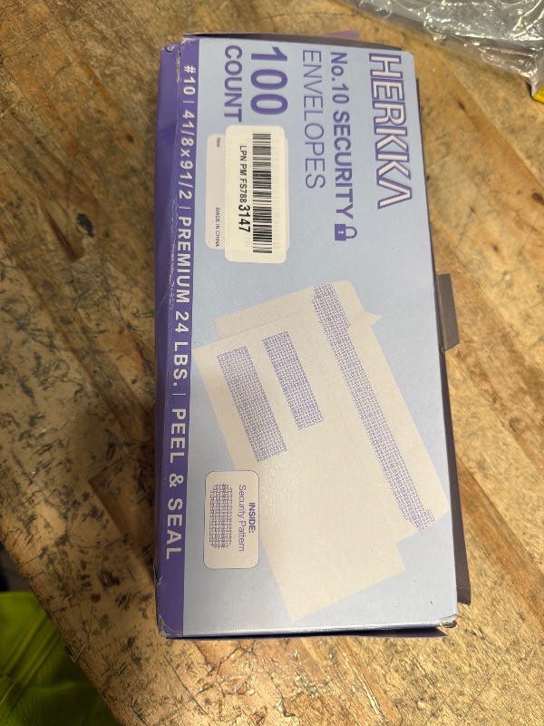 Photo 1 of 100 Pack #10 Double Window Security Self-Seal Envelopes - Suitable Size for Multiple Business Statements, Quickbooks Invoices, and Return Envelopes, Size 4-1/8 x 9-1/2 - White - 24 LB