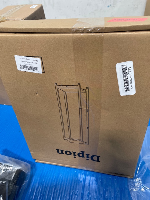 Photo 1 of **FACTORY SEALED** Dipion Extra Tall Plant Stand Indoor,40 Inch Plant Stands,2 Tier Metal Plant Stand with Heavy Duty Wood,Marble White and Black
