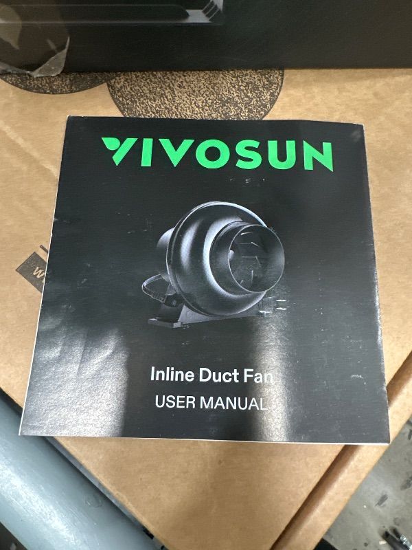 Photo 1 of **FACTORY SEALED** VIVOSUN T4 4" Inline Duct Fan & Temperature Humidity Controller, E42A+ WiFi-App Control AeroZesh Grow Tent Fan& Smart Thermostat, 210 CFM EC Motor Exhaust Fan for Heating Cooling, Greenhouse Accessory