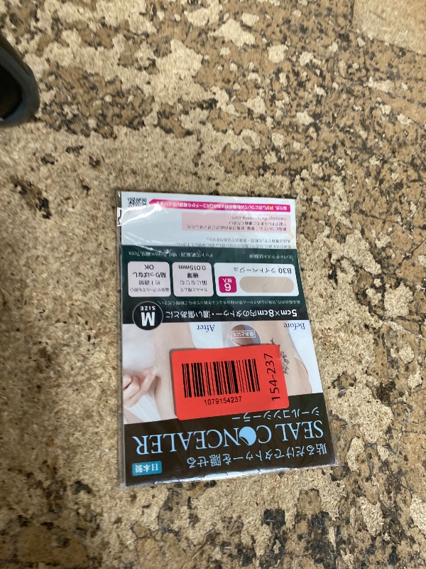 Photo 1 of [CLASSE] Tattoo Cover up patch, Concealer-Sticker, made in Japan, ultra-thin 0.015mm, Invisible, Matte, sweat and water-proof, cover up Tattoo, Scar, Blemish,(B30 Light, M 6pcs)