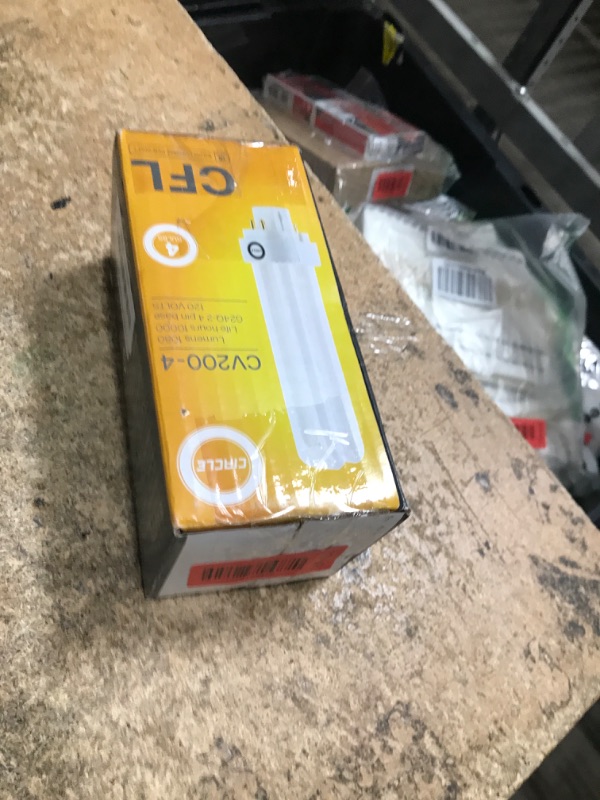 Photo 1 of (4 Pack) PLC-18W 827, 4 Pin G24q-2, 18 Watt Double Tube, Compact Fluorescent Light Bulb, Replaces Sylvania 20683 and Philips 38329-9 - PL-C 18W/827/4P/ALTO