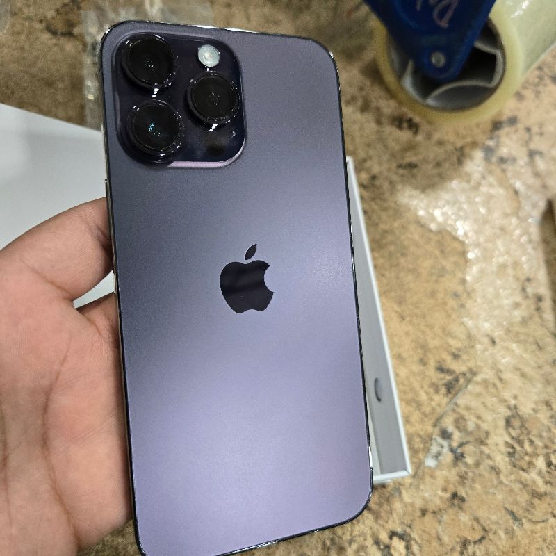 Photo 1 of **LOCKED REQUIRES PASSCODE**Apple iPhone 14 Pro Max, 128GB, Deep Purple - Unlocked (Renewed)