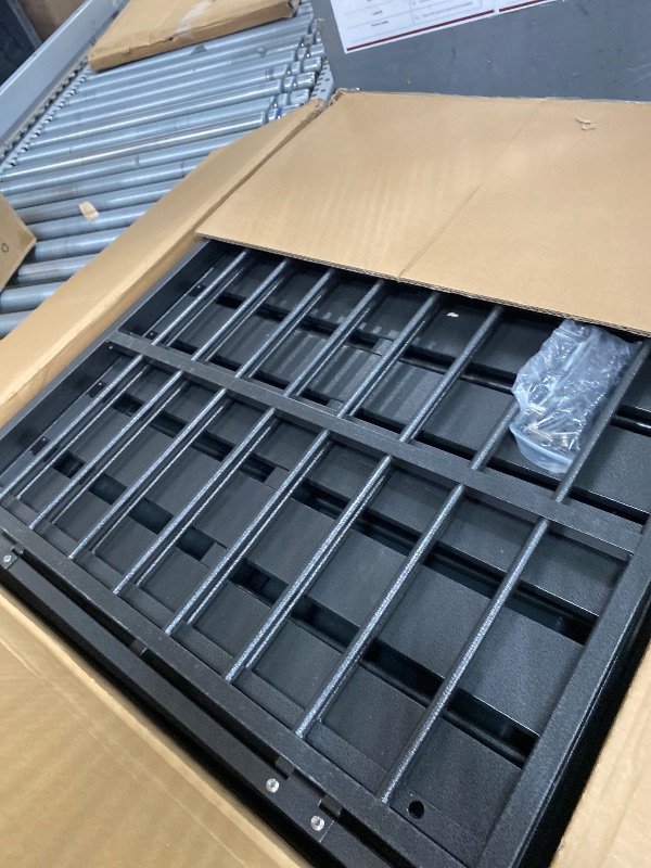 Photo 1 of **ONE POLE AND THE WHEELS ARE MISSING** Snuowu 48 Inch Heavy Duty Dog Crate with Wheels?Indestructible Escape-Proof Dog Cage for Large Dogs, Extra Large XL XXL Indestructible Dog Crate with Removable Tray (Patent Authorization)