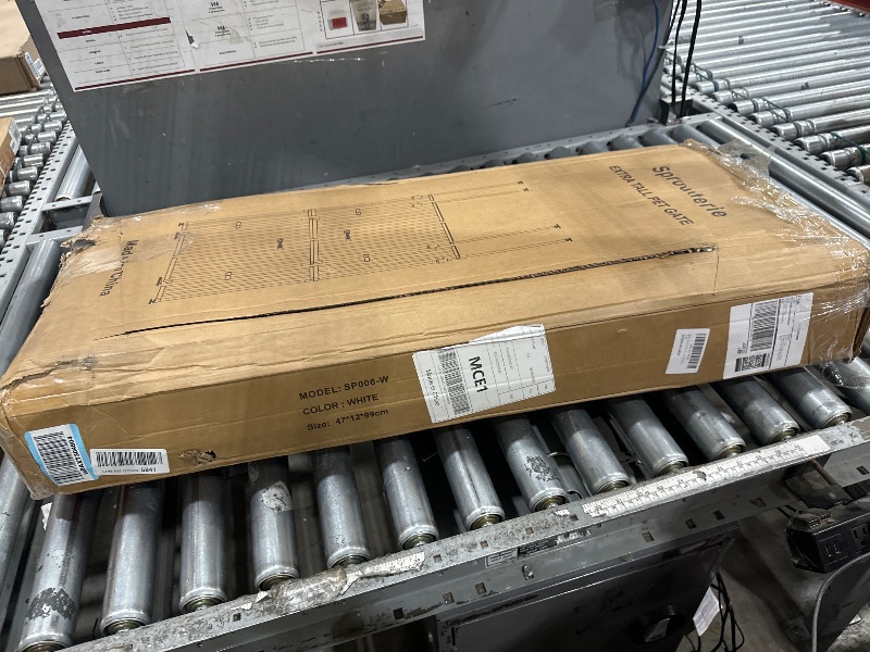 Photo 1 of ***FOR PARTS***

Sprouterie Extra Tall Cate Gate for Doorway: Pressure Mount 74.8"-90.5" Tall Cat Gate for Pets in Extra 30.3"-47.2" Width No Wall Drilling No Toddler for Indoor Stairs Hallway Room Safety Barrier