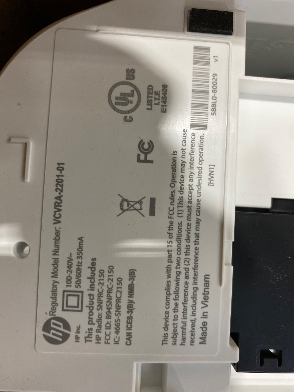 Photo 1 of **NO INK INCLUDED**HP DeskJet 2855e Wireless All-in-One Color Inkjet Printer, Scanner, Copier, Best-for-home, 3 month Instant Ink trial included. This printer is only 2.4 ghz capable. (588S5A)
