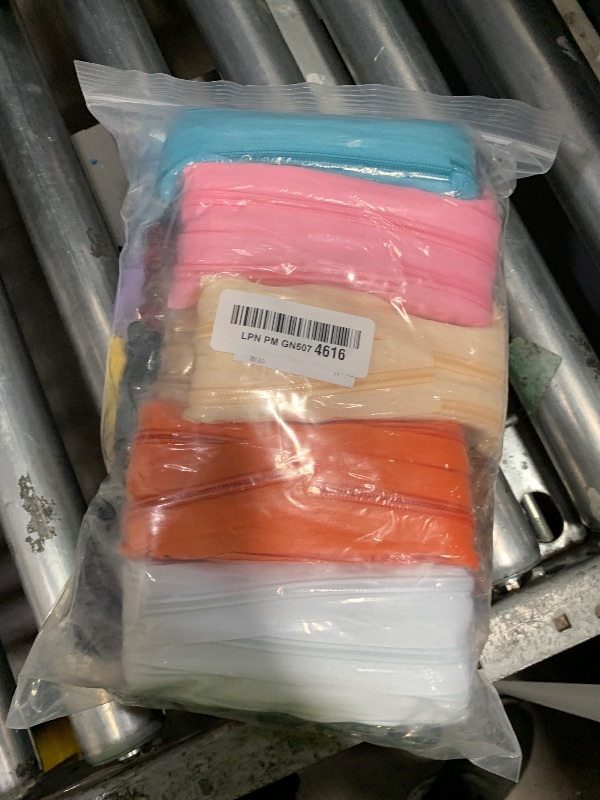 Photo 1 of #5 Nylon Zipper Tape for Sewing: YZSFIRM 76 Yards Color by The Yard Nylon Coil Zippers for DIY Sewing Craft with 95 Bulk Metal Zipper Slider