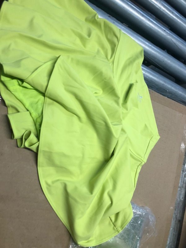 View 3 of ***STOCK PHOTO FOR REFERENCE ONLY***PINSPARK Womens Tennis Skirts Stretchy Athletic Skorts Tummy Control Skort Skirts A-line Cute Sports Skirts, Neon Green Medium
