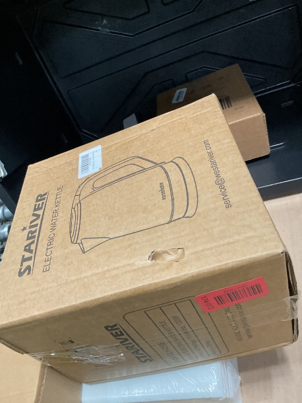 Photo 1 of **Parts Only***Stariver 2.5L Large Electric Kettle, BPA Free Stainless Steel Water Heater, Fast Boil Electric Tea Kettle, Water Boiler with Auto Shut-Off & Boil-Dry Protection for Family (10-12 Cups)
