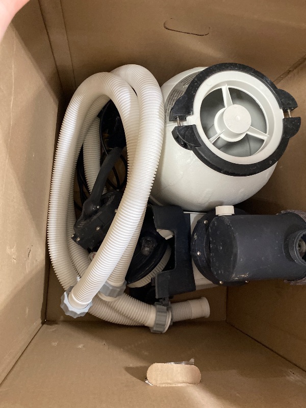 Photo 1 of **MISSING PIECES** INTEX 2,100 GPH Krystal Clear Sand Filter Pump for Above Ground Pools, Swimming Pool Pump with Automatic Timer - Improved Circulation, Filtration, & Clarity