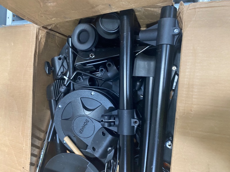 Photo 1 of **MISSING PIECES, FOR PARTS ONLY** Donner DED-80 Electronic Drum Set with 4 Quiet Mesh Pads, 180+ Sounds, 2 Pedals, Throne, Headphones, Sticks, and Melodics Lessons