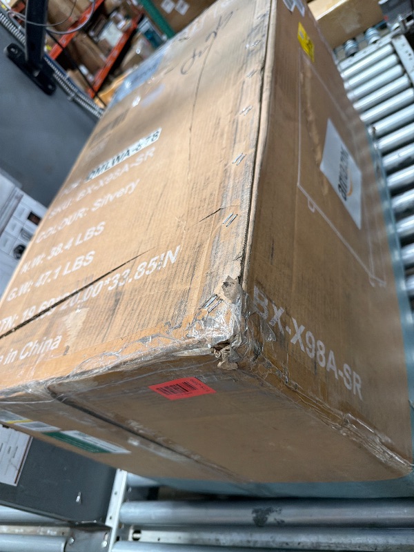 Photo 1 of ***FOR PARTS ****

 NEWBULIG Mini Fridge with Freezer 3.2 Cu.Ft Small Refrigerator for Office, Dorm, Small Fridge with Adjustable Thermostat, Energy Saving, Singel Door, Sliver