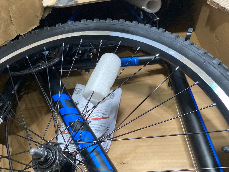 Photo 1 of **HAS SOME DAMAGE**Huffy Stone Mountain Mens 26 Inch Mountain Bike, Matte Black Frame, 21-Speed Shimano Twist Shifting, Front Suspension, Comfort Saddle | 20"/24"/26" Sizes, 6-21 Speeds, Dual Suspension Available |