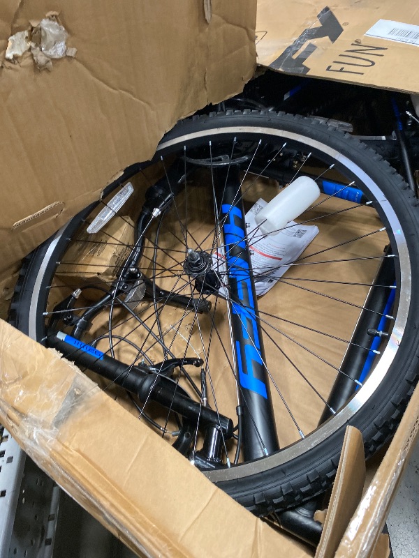 Photo 1 of **HAS SOME DAMAGE**Huffy Stone Mountain Mens 26 Inch Mountain Bike, Matte Black Frame, 21-Speed Shimano Twist Shifting, Front Suspension, Comfort Saddle | 20"/24"/26" Sizes, 6-21 Speeds, Dual Suspension Available |