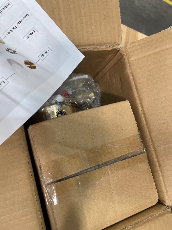 Photo 1 of **ITEMS FACTORY SEALED** KCO Lighting Small Milk Glass Globe Semi Flush Mount Ceiling Light Mid Century Modern Gold Ceiling Light Fixtures Brass Hallway Light for Hallway Entryway Bedroom