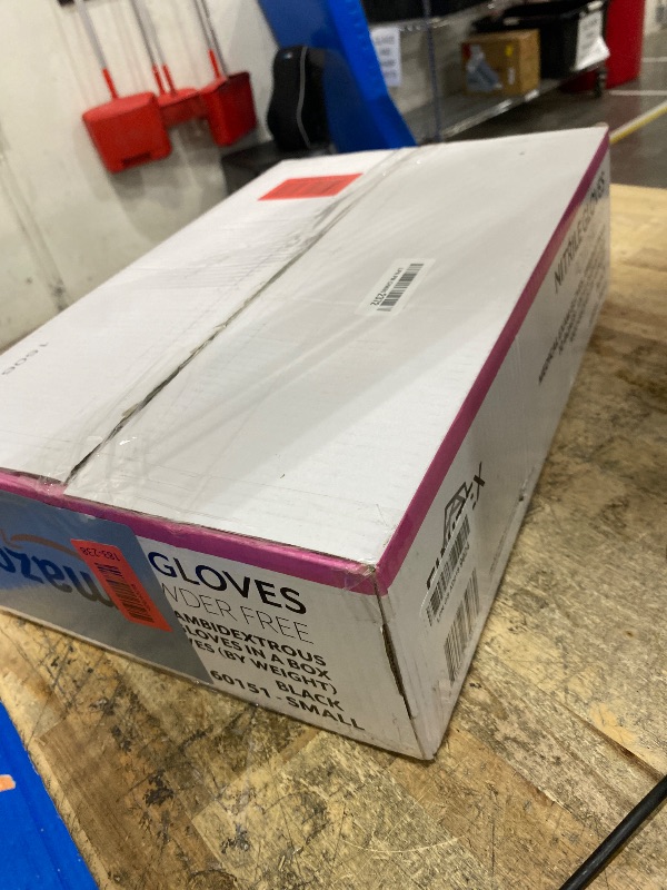 Photo 1 of **FACTORY SEALED**  FINITEX - Black Nitrile Disposable Gloves, Exam Gloves, Powder-free, Latex-free, 3mil, 1000PCS (Small)