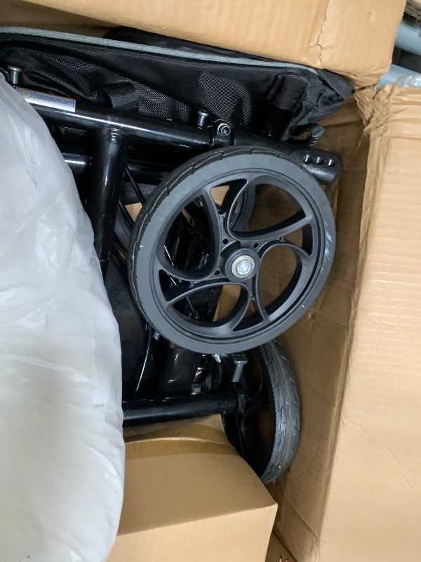 View 3 of **MISSING PIECES, FOR PARTS ONLY** Aojin Knee Scooter for Adults for FootInjuries, 300lbs Capacity, All Terrain Foldable Knee Scooter Walker with Bag, 13" Wide Pu Seat, Compact Crutches Alternative (Black)