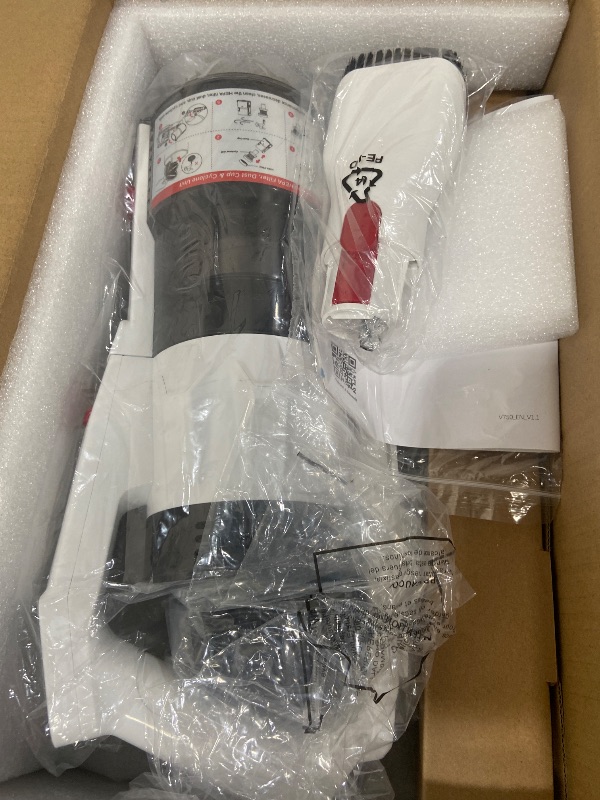 Photo 1 of **ITEM FACTORY SEALED* * Tikom V750 Cordless Vacuum Cleaner for Home, 45000Pa/500W Stick Vacuum with LED Display, Charging Wall Dock, Anti-Tangle, Lightweight Handheld Vacuum for Pet Hair, Hard Floor, Carpet, White