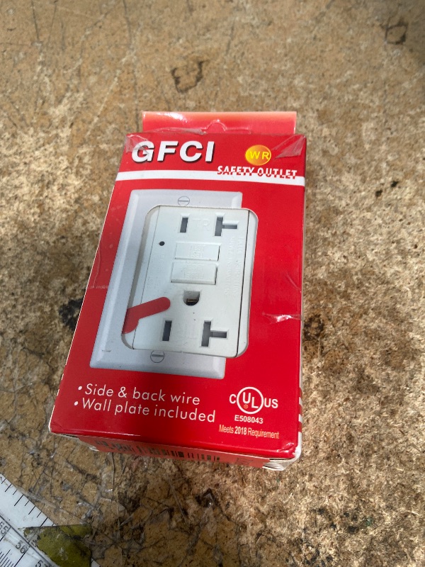 Photo 1 of (20 AMP-1 Pack) LOONAVA GFCI Outlet WR White – Tamper Resistant, Weather Resistant GFI Receptacle with Self-Test, LED Indicator,UL Listed, Easy Install – Ground Fault Outlet for Outdoor Use & Bathroom