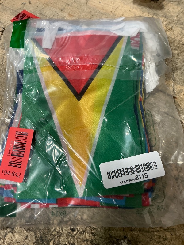 Photo 1 of 100 Countries String Flag, 82 ft International Flags Bunting Banner, World Flag Banner Decoration for World Cup Party, School, Sports Game Events, Grand Opening, Classroom