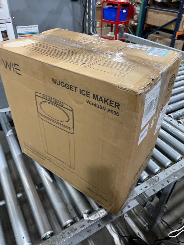 Photo 1 of ***HEAVILY USED AND MIGHT HAVE DAMAGE***
WIE Nugget Ice Maker Countertop, 44 lbs in 24 Hours, Pellet Ice Maker Machine with Self-Cleaning, 0.75 Gallon Tank & Scoop Water Line, Crushed Pebble Ice Makers for Home/Office/Bar/Party, Silver