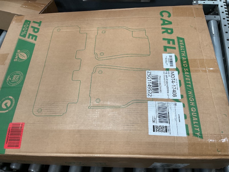 View 2 of **MISSING FRONT MATS** TPE All Weather Floor Mats & Cargo Liner for Jeep Grand Cherokee L 2021-2025 (only for 7-Seater) Custom Fit Floor Mats&Trunk Mat with Backrest Mats,Car Accessories(6-Piece Set, Black)
