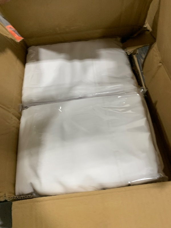 Photo 1 of 6 Panels White Ceiling Drapes for Wedding Ceiling Drapes 5ftx20ft Wedding Arch Draping Fabric Sheer Curtains Voile Chiffon Drapery Draping Wedding Ceiling Decorations for Party Ceremony Stage Swag