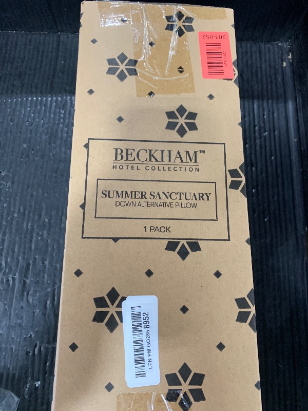 Photo 1 of Beckham Hotel Collection Summer Sanctuary King Pillow - Cooling Qmax Adjustable Down Alternative Pillow w/Extra Fill, Ideal for Side Back Stomach Sleepers
