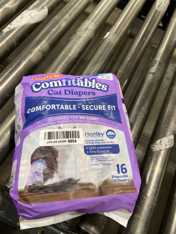 Photo 1 of Hartz Comfitables Cat Diapers,Medium, 16 Count, Comfortable & Secure Fit, Easy to Put On